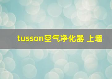 tusson空气净化器 上墙